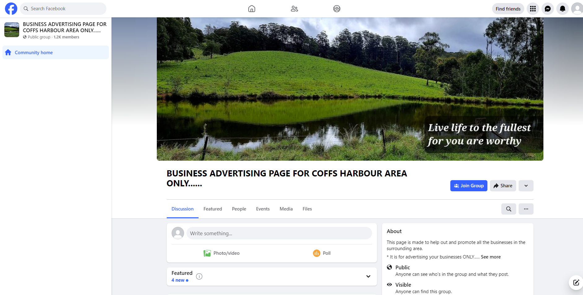 Coffs Harbour Business Advertising Page
