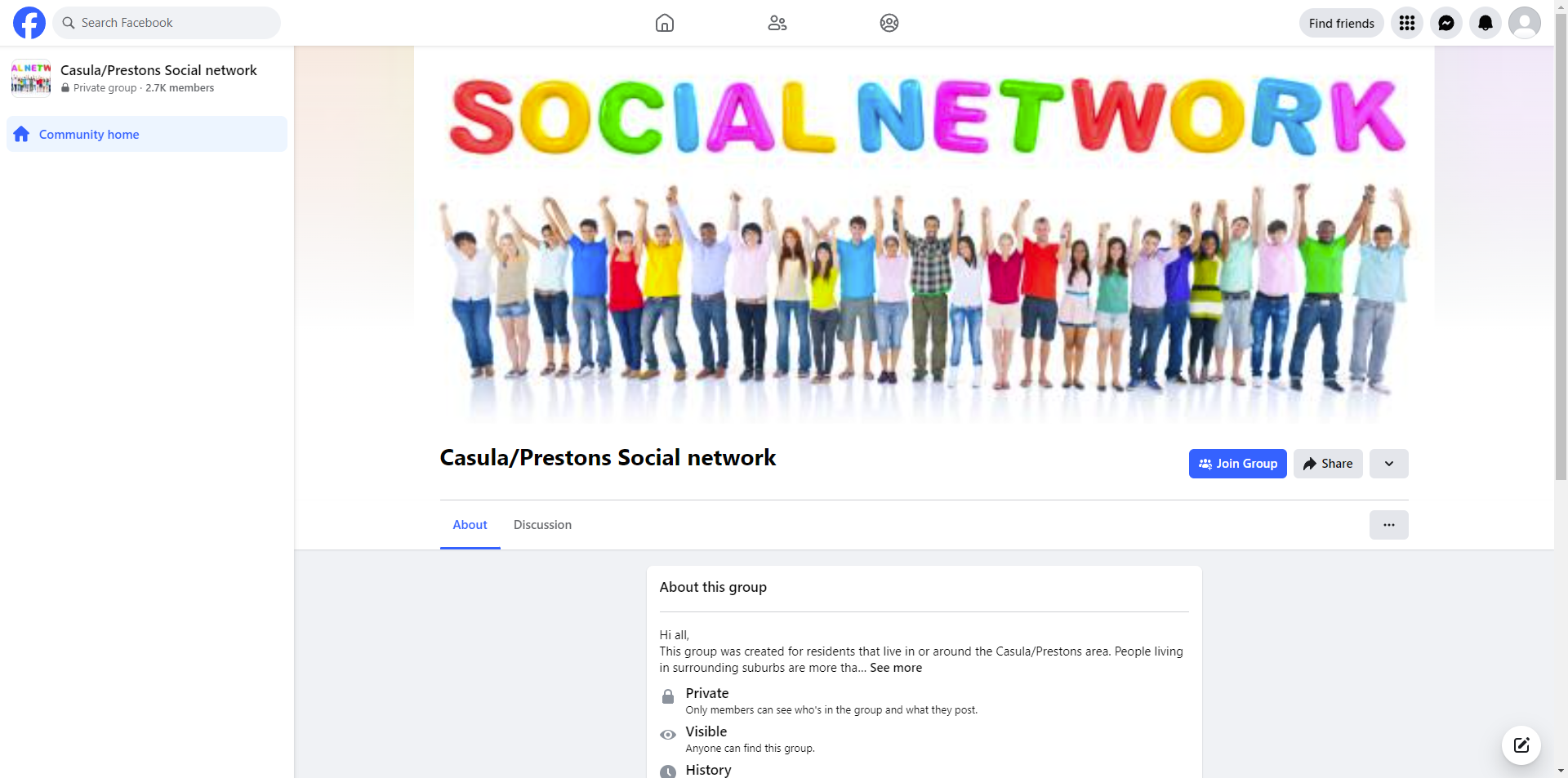 Casula/Prestons Social Network
