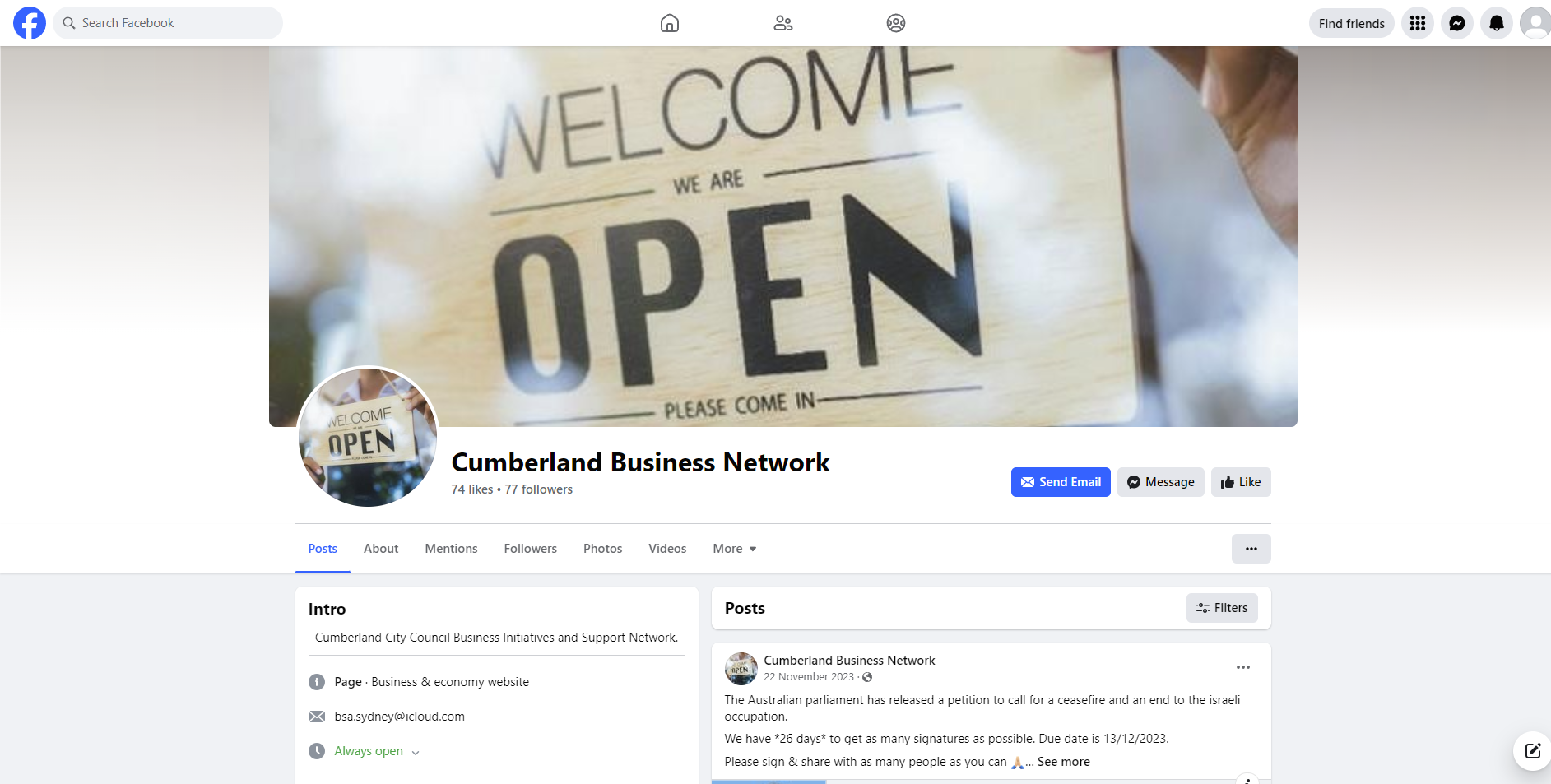 Cumberland Business Network | Sydney NSW