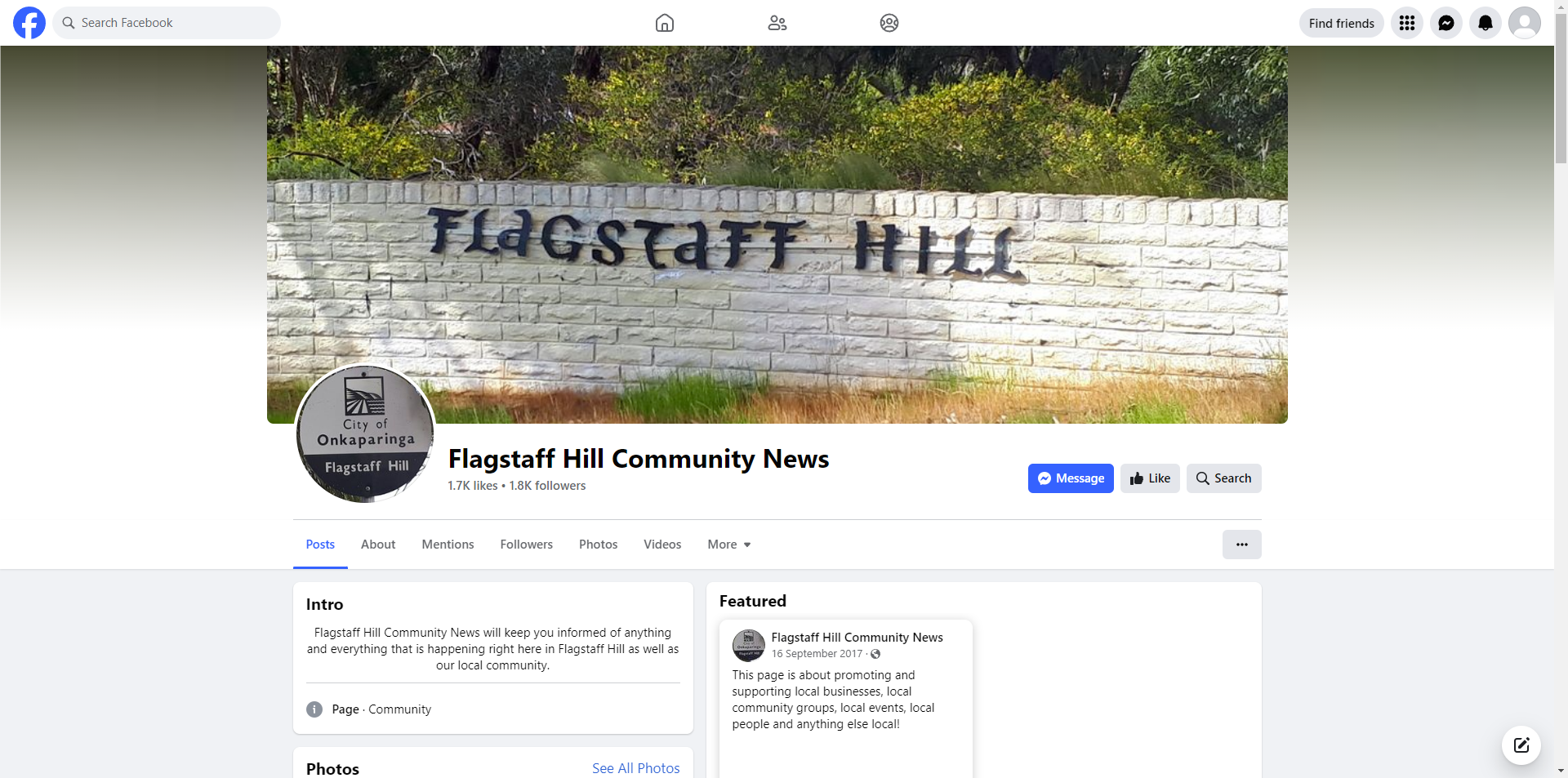 Flagstaff Hill Community News