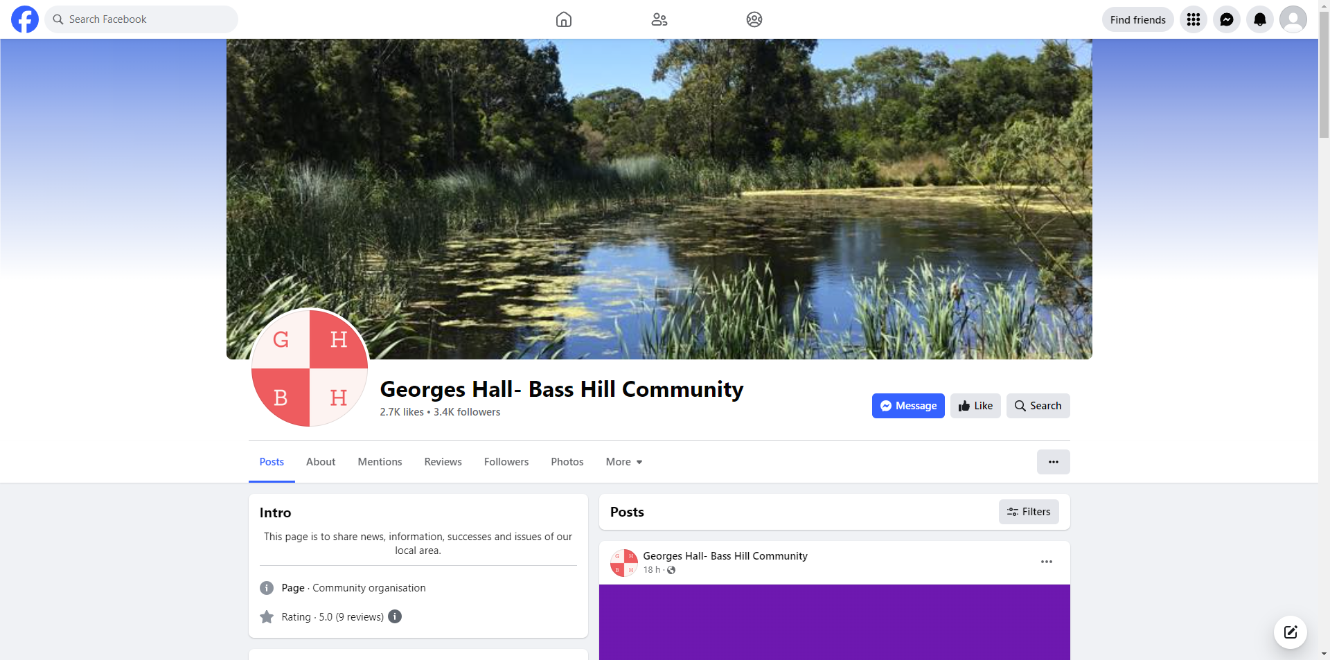 Georges Hall - Bass Hill Community