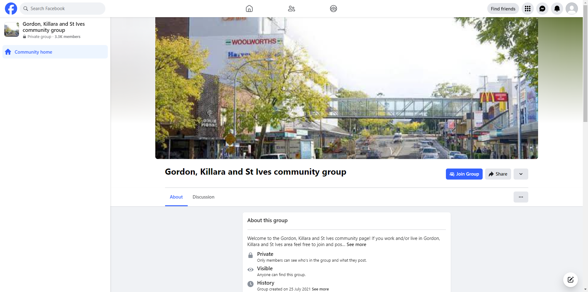 Gordon, Killara and St Ives Community Group
