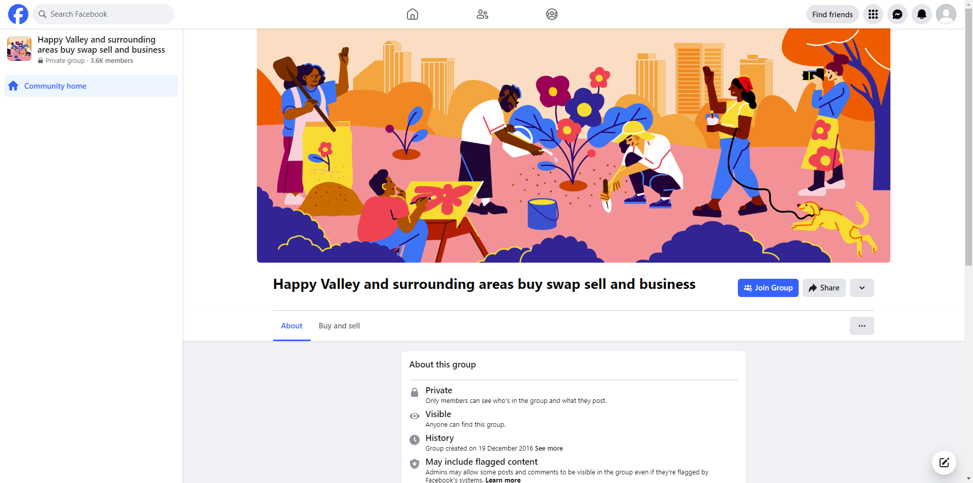 Happy Valley and Surrounding Buy Swap Sell and Business