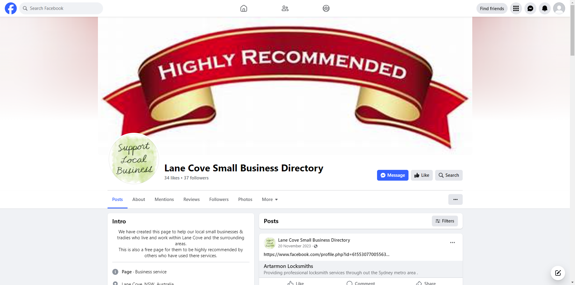 Lane Cove Small Business Directory