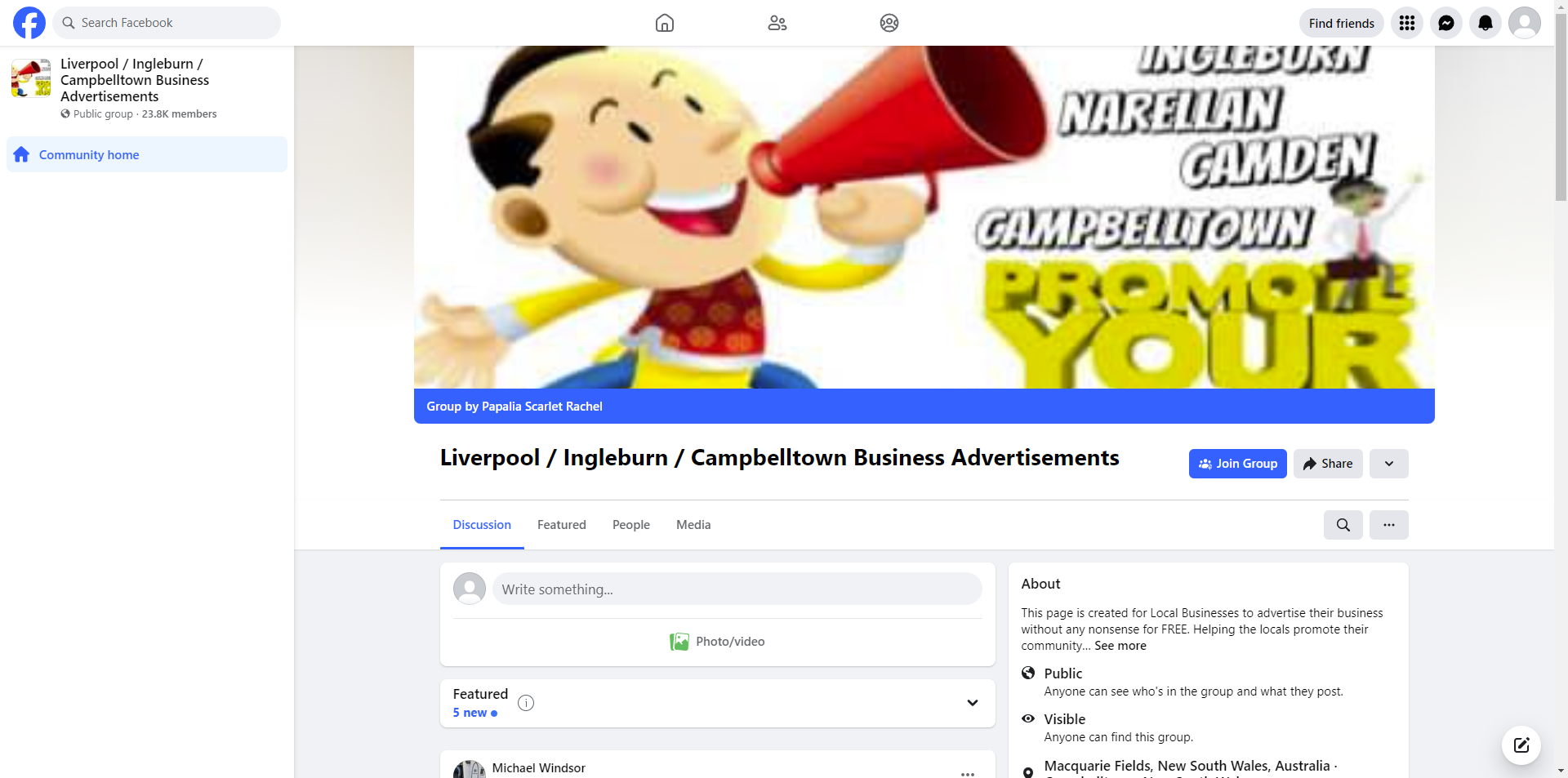 Liverpool/Ingleburn/Campbelltown Business Advertisements