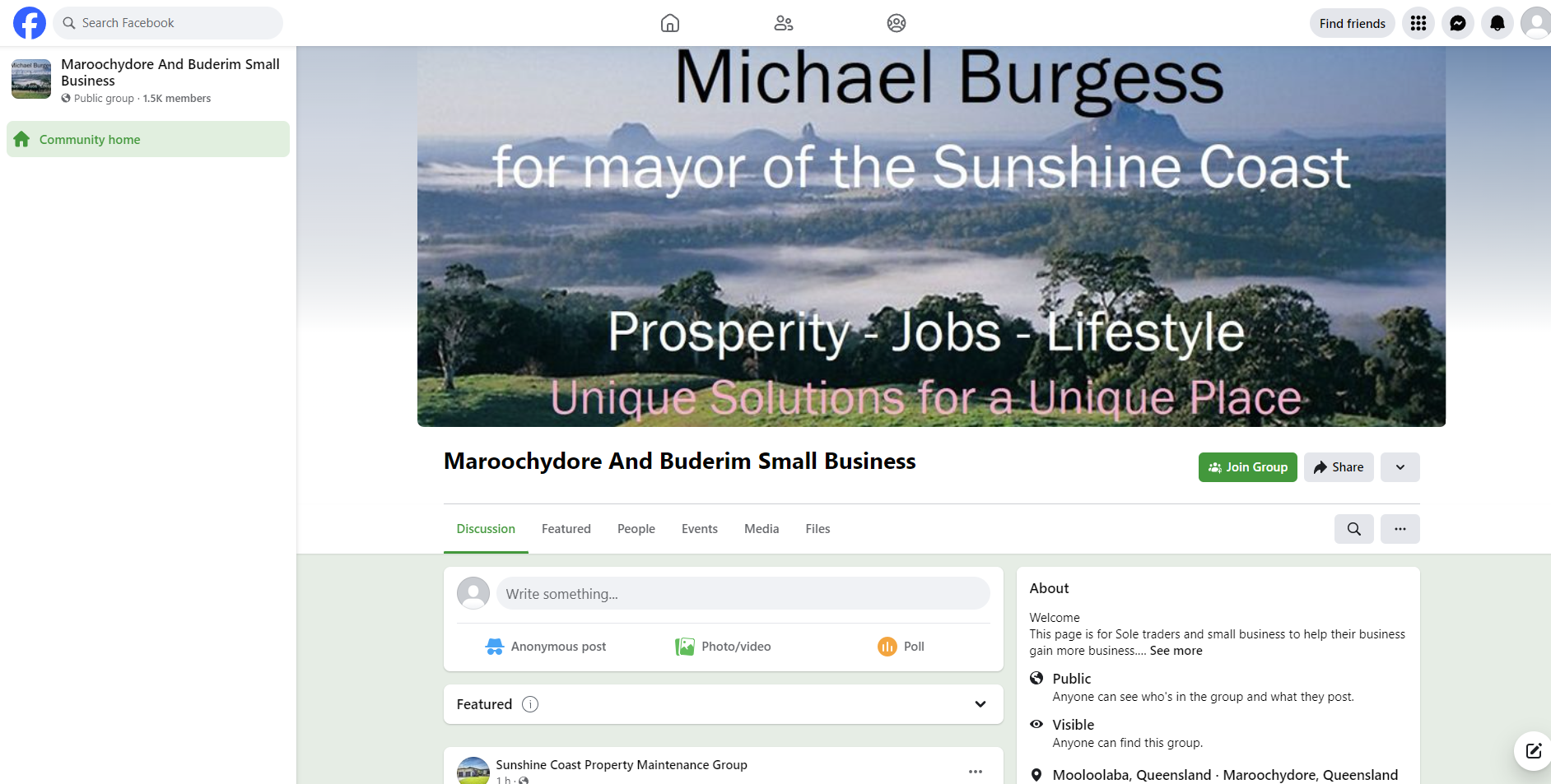 Maroochydore and Buderim Small Business
