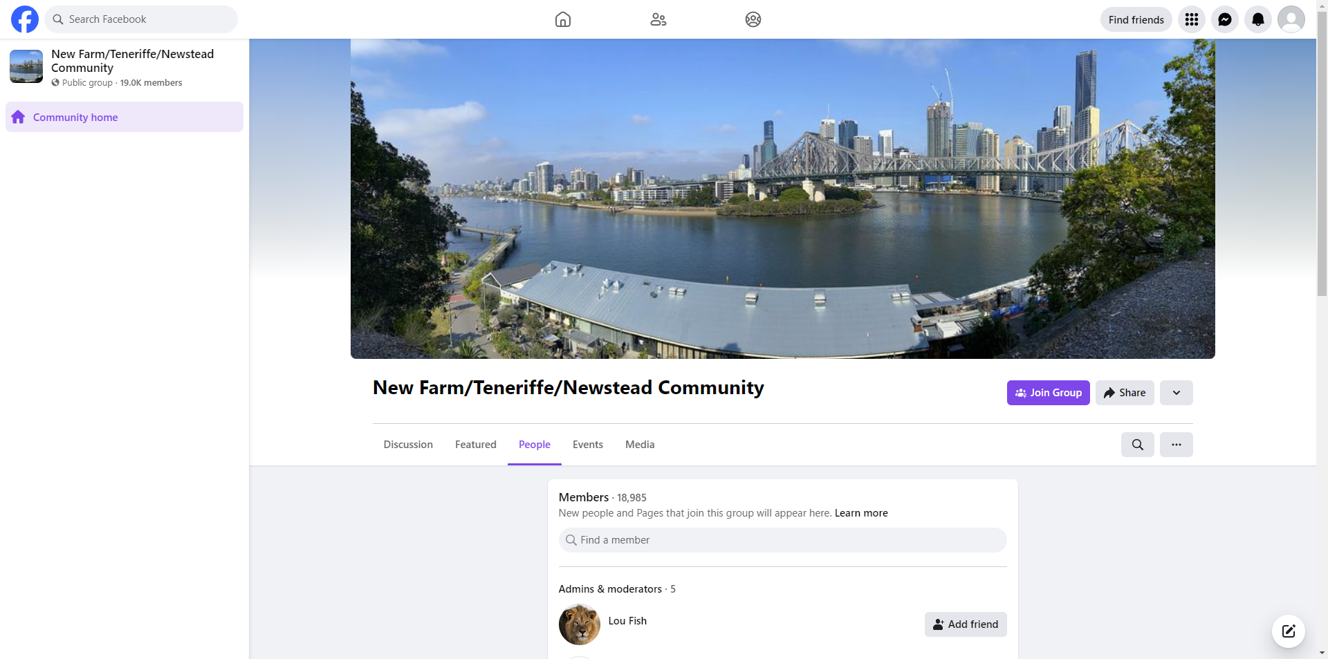 New Farm/Teneriffe/Newstead Community Public Group