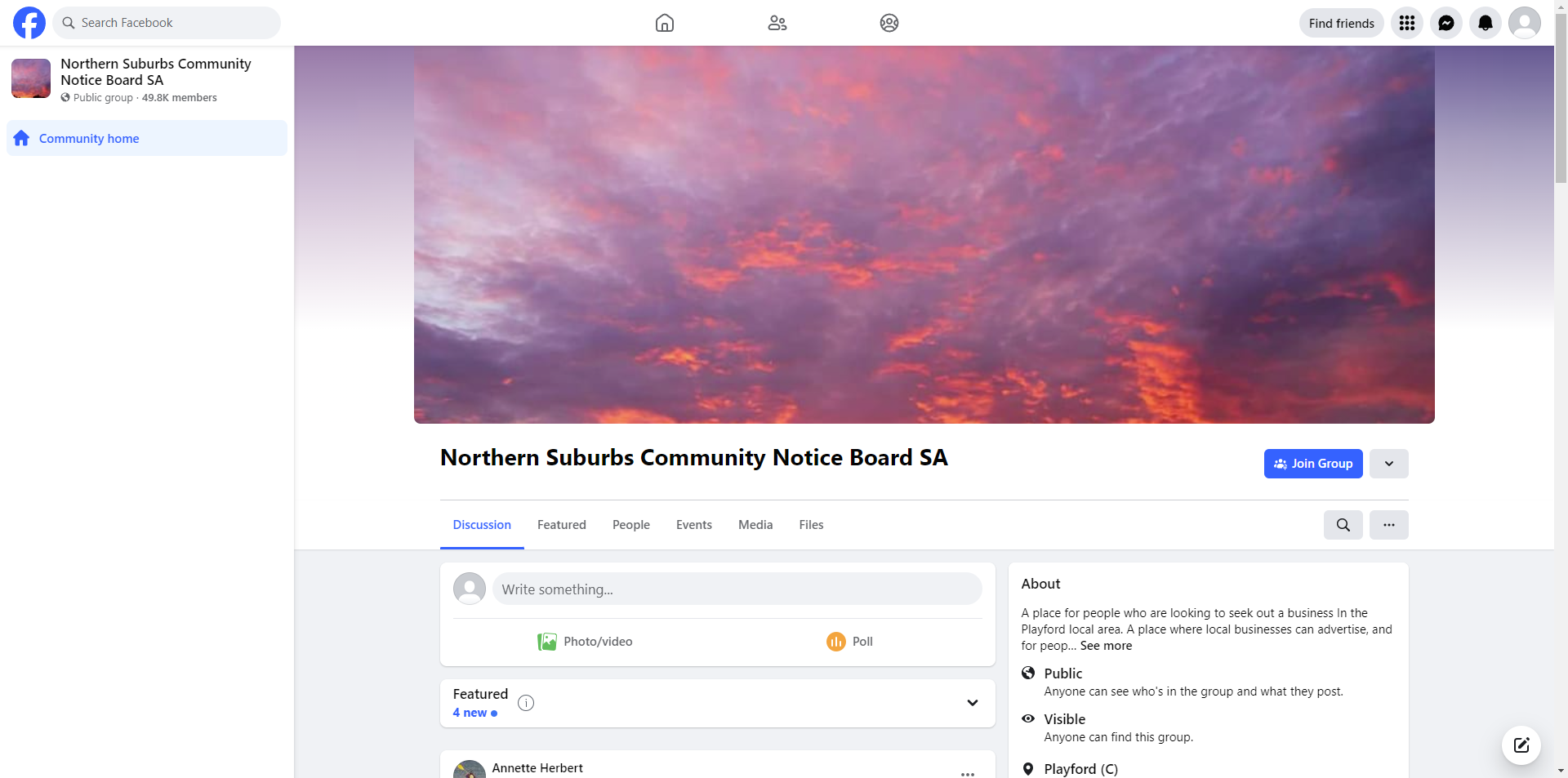 Northern Suburbs Community Notice Board SA