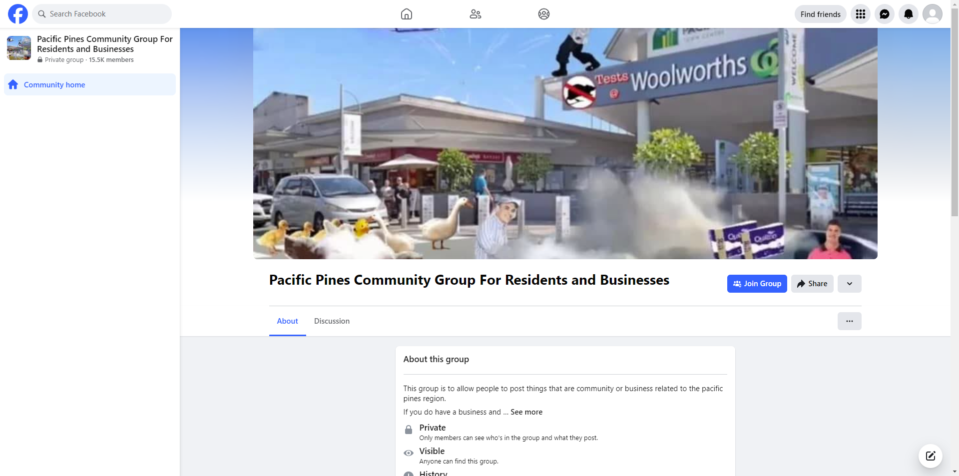 Pacific Pines Community Group for Residents and Businesses