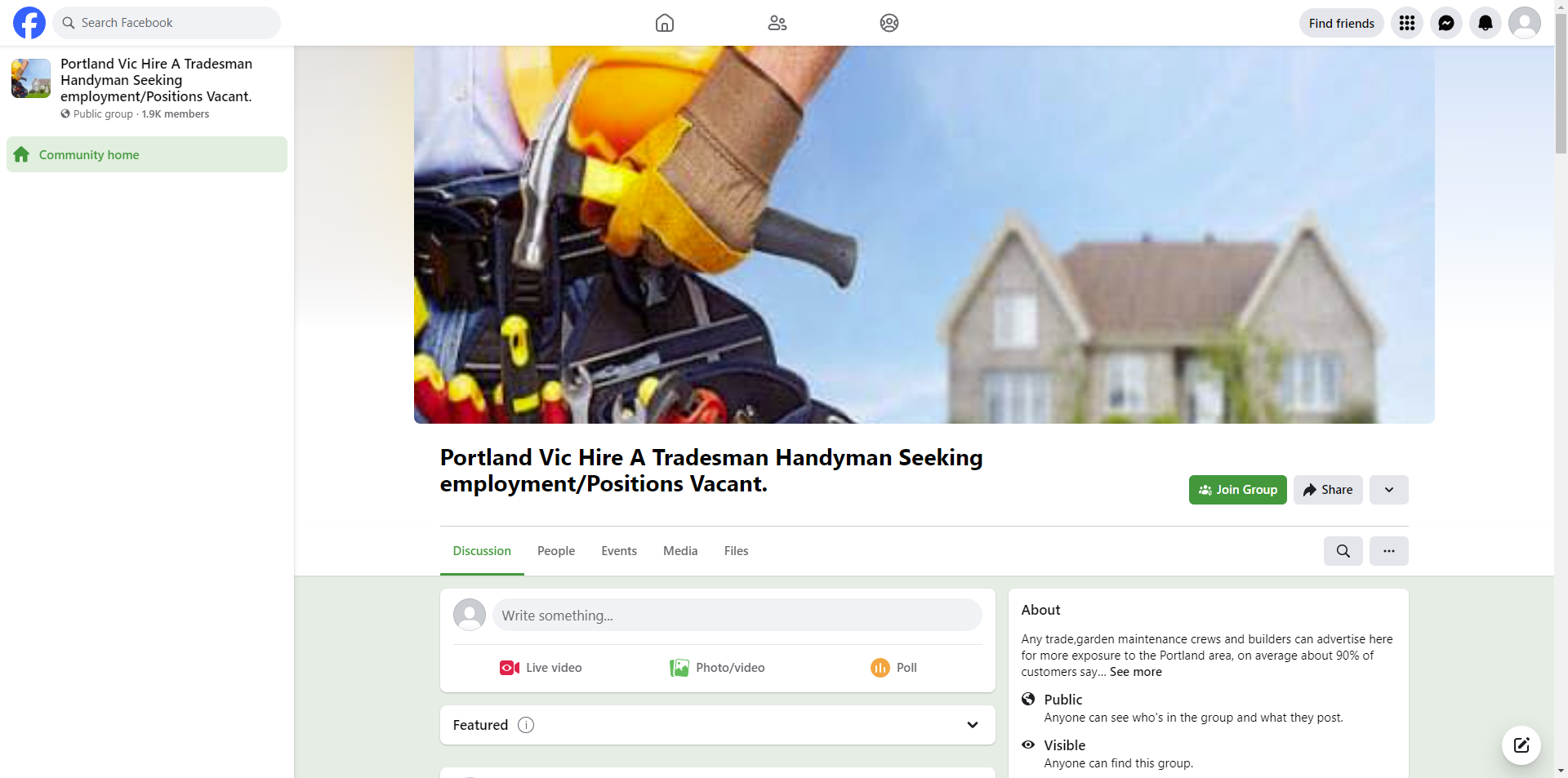 Portland Vic Hire a Tradesman Handyman Seeking Employment/Positions Vacant