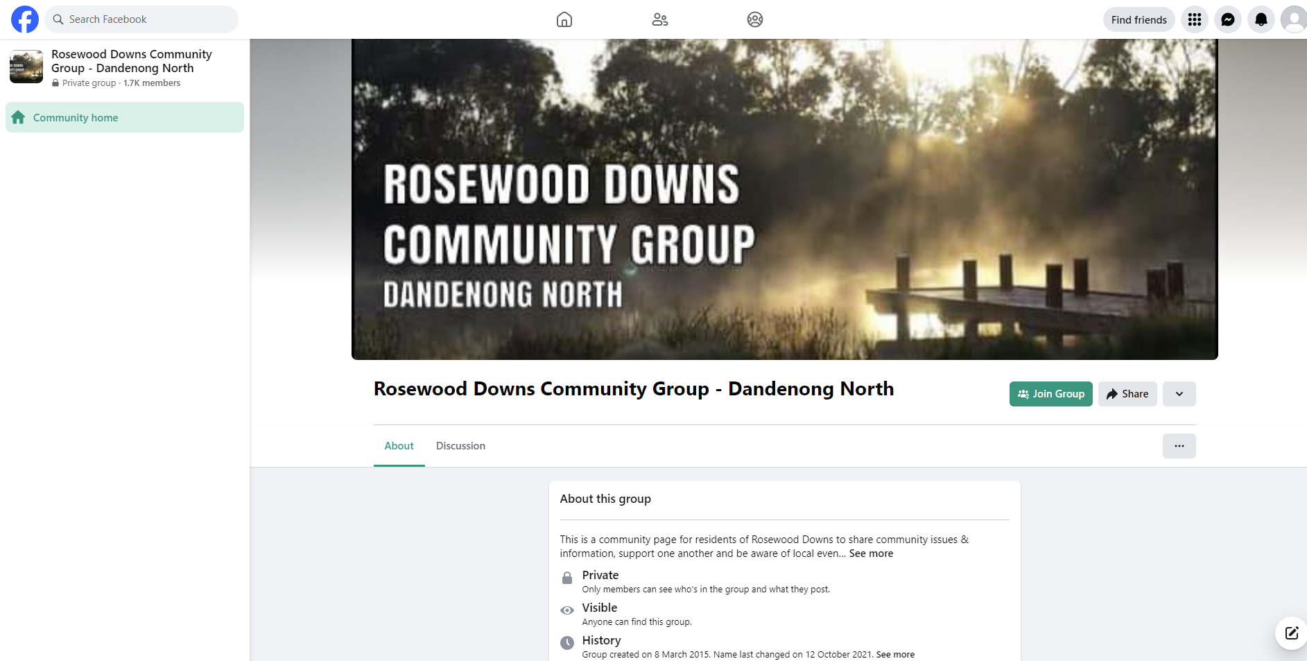 Rosewood Downs Community Group - Dandenong North