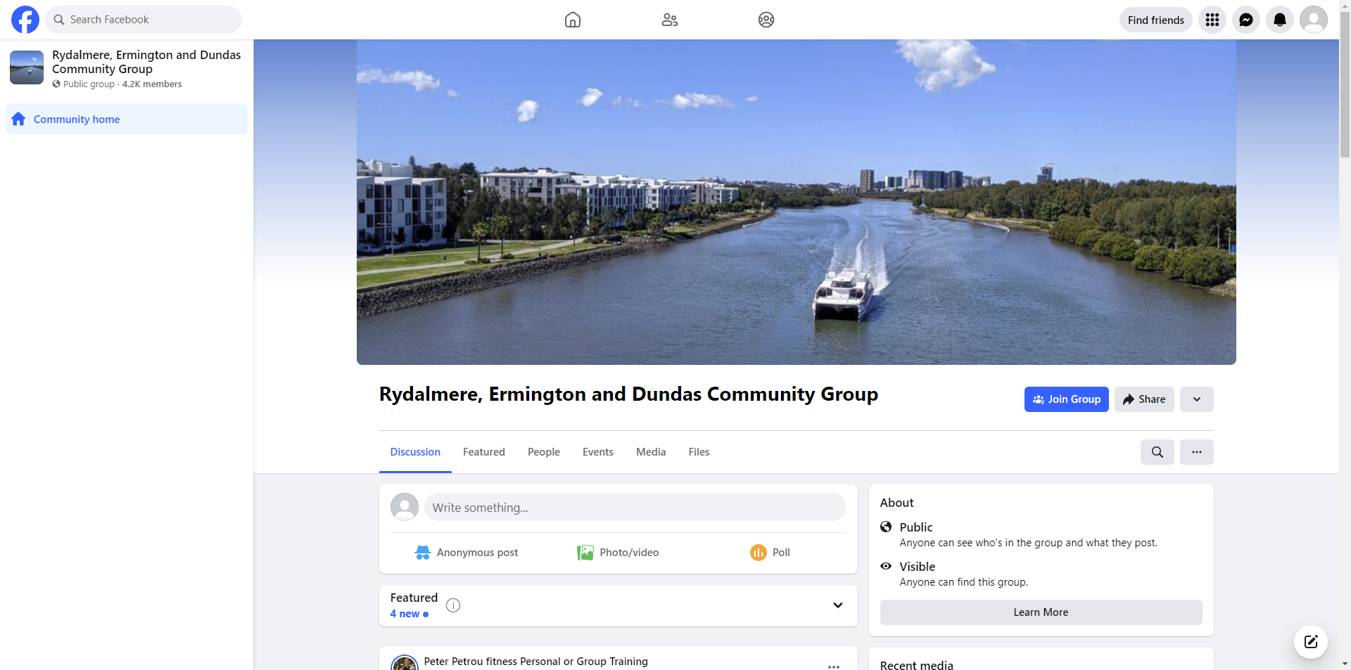 Rydalmere, Ermington and Dundas Community Group